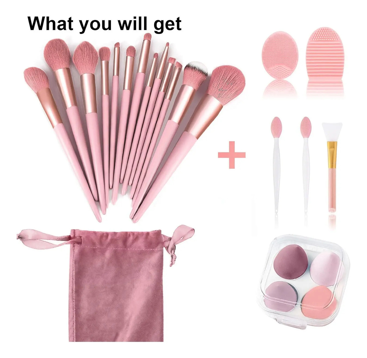 Kit De Brochas De Maquillaje De 22 Piezas, Incluye Brocha Pa - Image 7