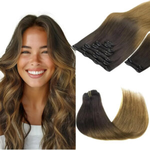 Cabello Humano De 40 Cm Y 150 Gramos Color Chocolate