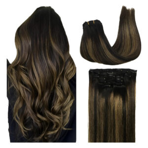 Cabello Remy 40cm Color 1b/6balayaje