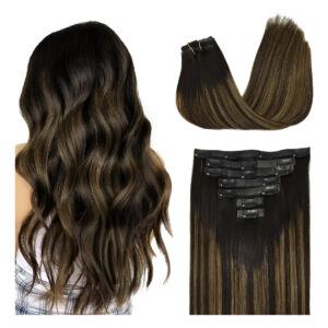 Extensiones Cabello Remy 45cm Negro Castaño