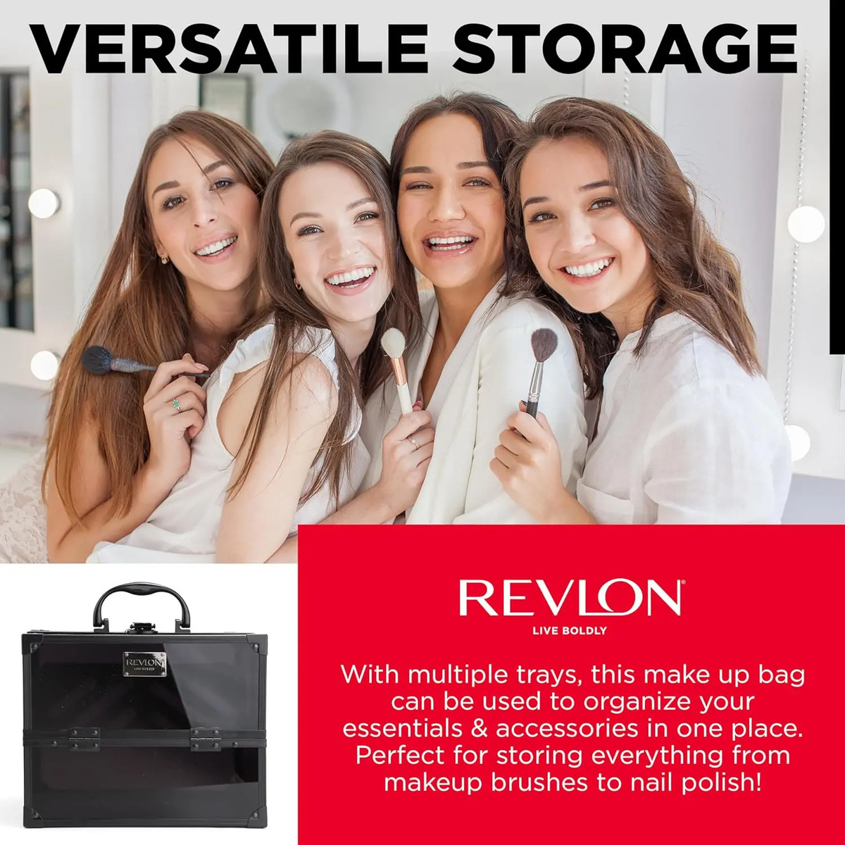 Caja Organizadora De Maquillaje Revlon, 25 Cm, Grande - Image 7