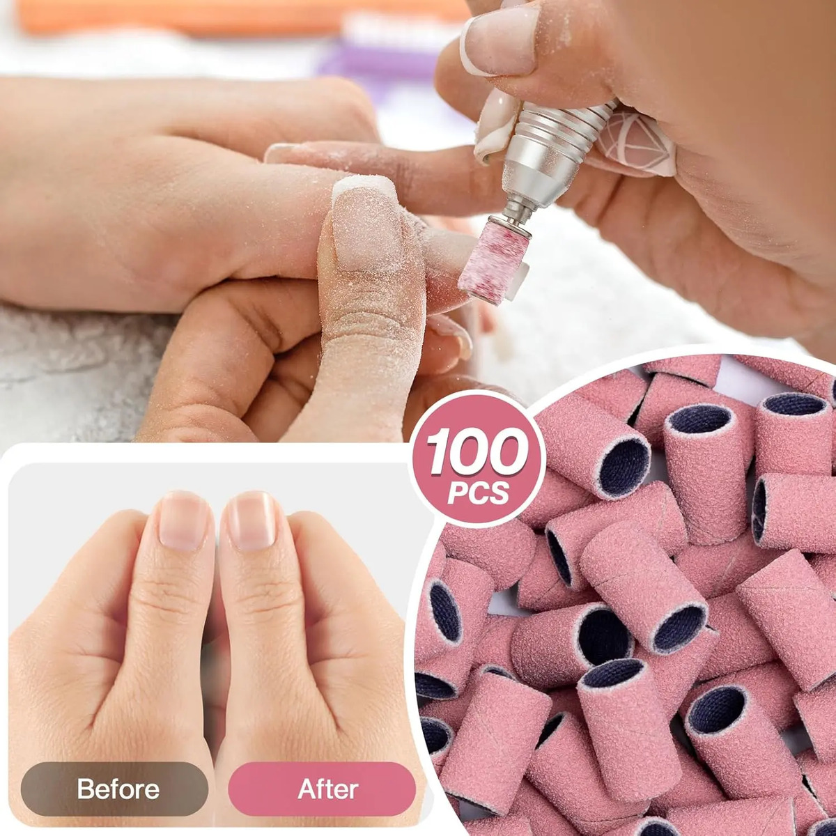 Pulseras De Lijado Para Uñas De 150 Granos Medios Para Manic - Image 6