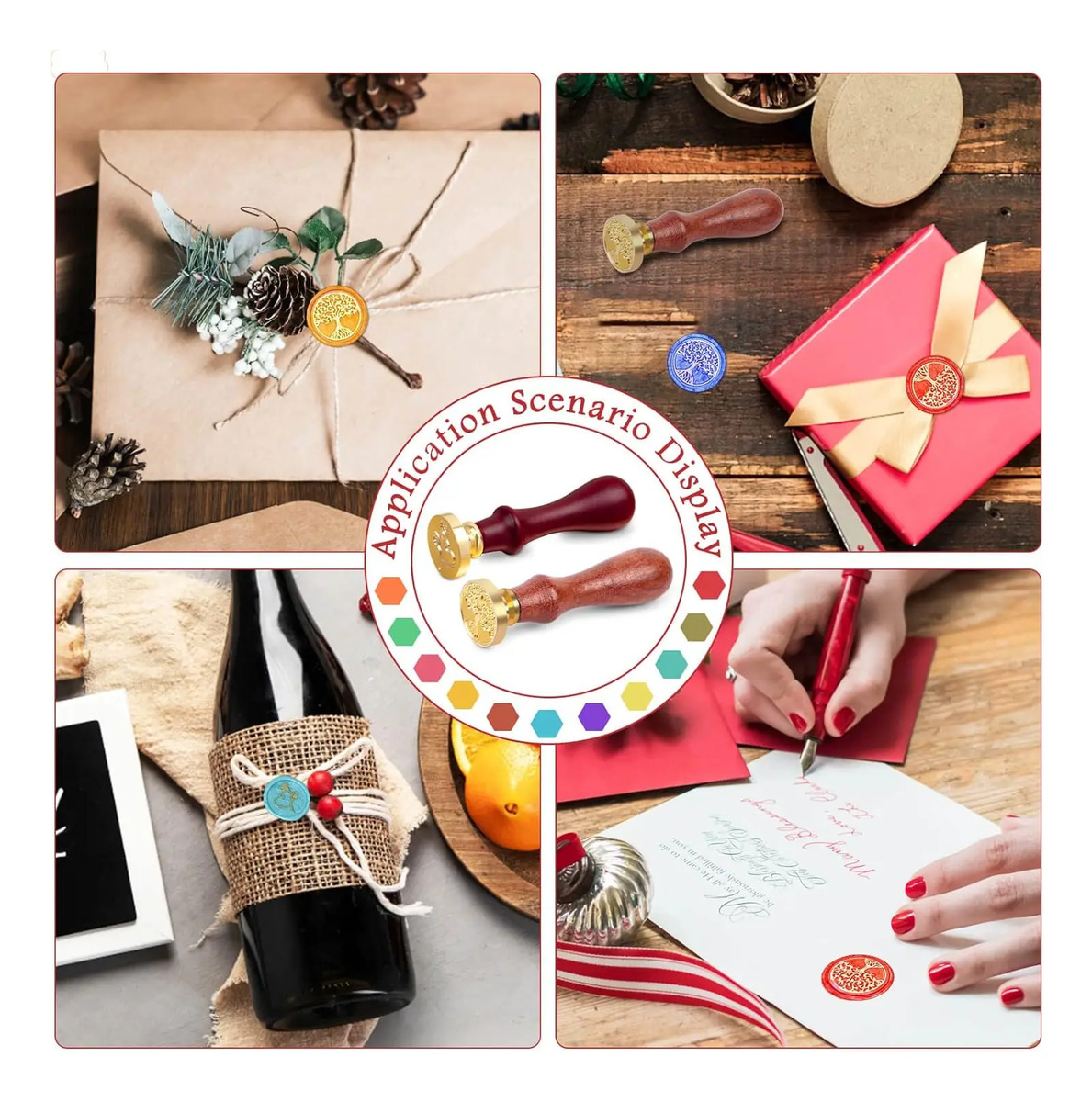 Kit De Sellado Paxcoo Con Perlas, Calentador Y Sobres Multicolored - Image 6