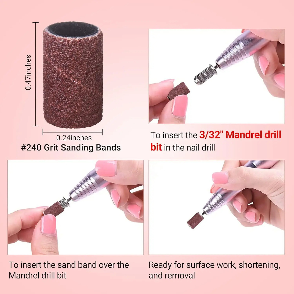 Bandas De Lijado Para Uñas De Melodysusie, 100 Piezas, Granu - Image 3
