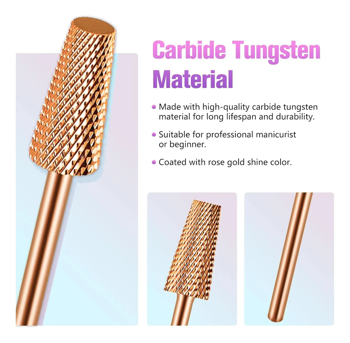 Brocas De Carburo Para Uñas De 2,4 Mm, Para Máquina De Manic - Image 5