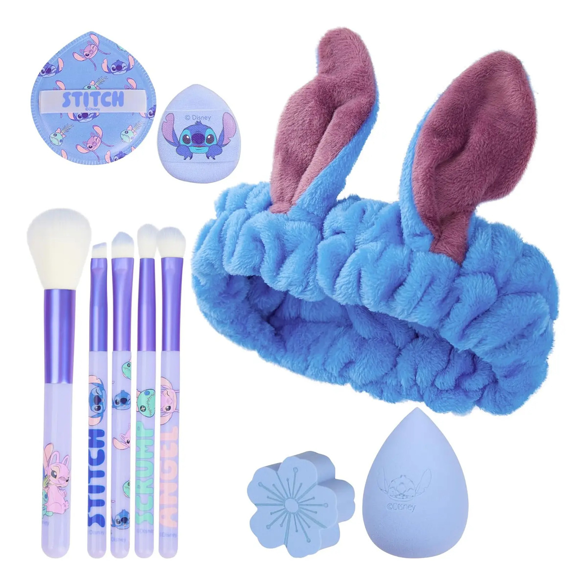 Conjunto De Brochas Y Esponjas De Maquillaje Azul Para Niñas - Image 2