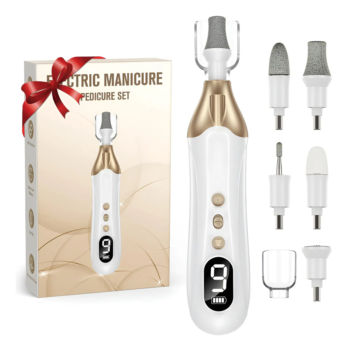 Kit Uñas Eléctrico Con Pantalla