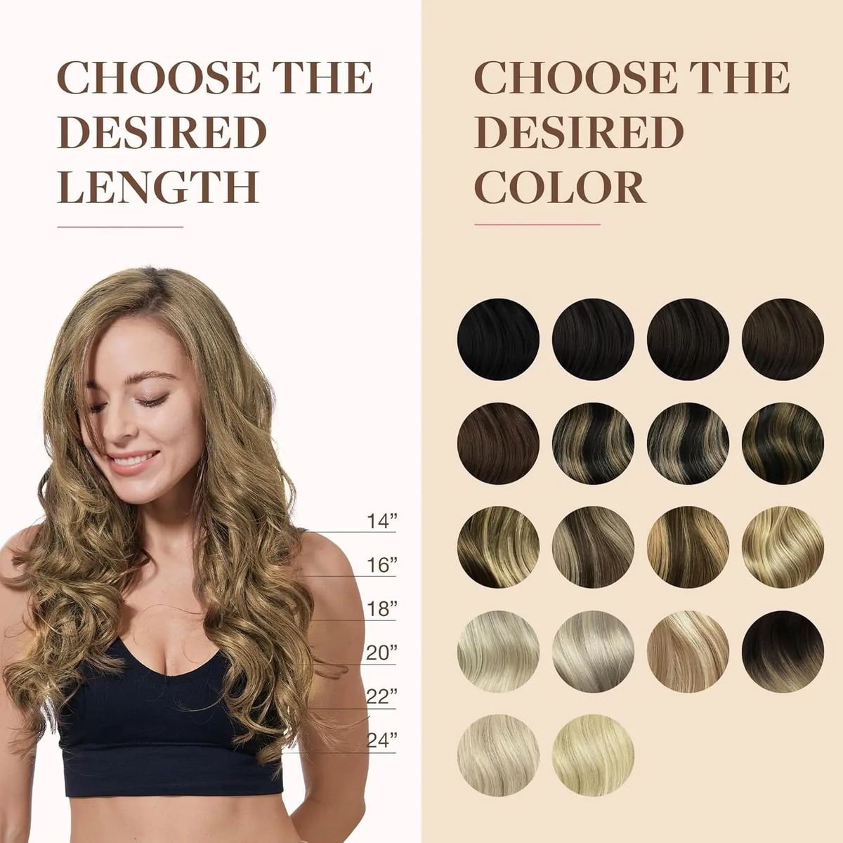 Cabello Humano Remy 35 Cm Color Bronce - Image 7