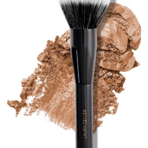 Cepillo De Maquillaje De Polvo Para Rostro Completo Con Mang Negro