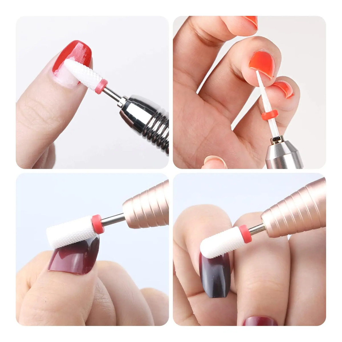 Brocas De Uñas Cerámicas De 10 Piezas Para Manicura Y Pedicu - Image 6