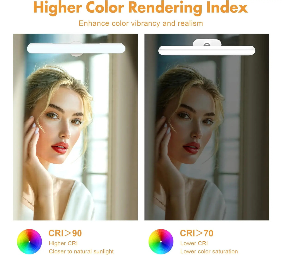 Luces Para Maquillaje Con 3 Temperaturas De Color Ajustable - Image 6