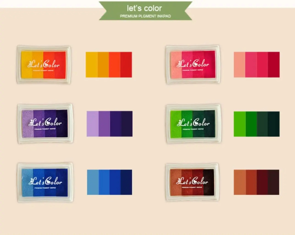 Tinta De Colores Arco Iris Para Scrapbooking Y Pintura - Image 8