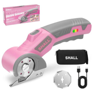 Tijeras Eléctricas Inalámbricas 4v Recargables Rosa/gris.