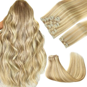 Cabello Clip Para Mujer Rubio Dirty Blonde Highlights