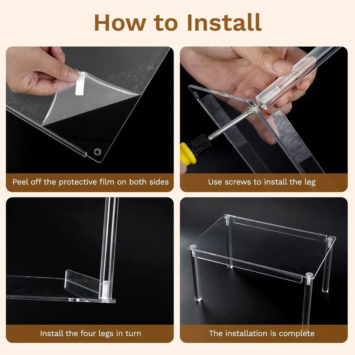 Organizador Acrílico 4 Estantes Para Especias Cocina Baño Ho - Image 7