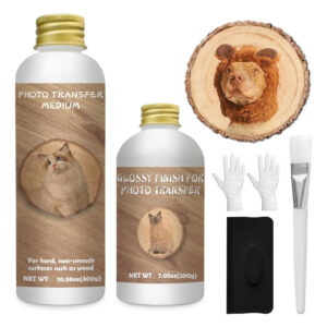 Kit De Transferencia Con Gel Brillo Para Objetos
