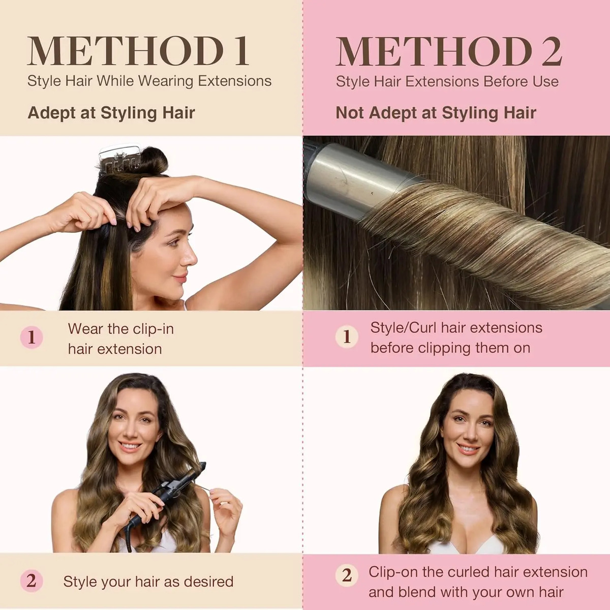 Cabello Humano Remy 35 Cm Marrón Balayage Marrón Balayage - Image 7