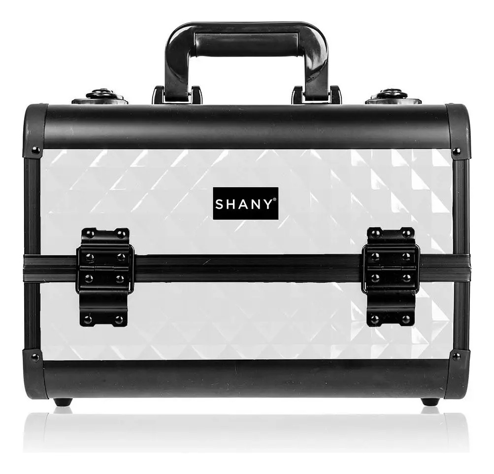 Caja De Maquillaje Portátil Con Espejo, 3 Bandejas, Blanco N - Image 2
