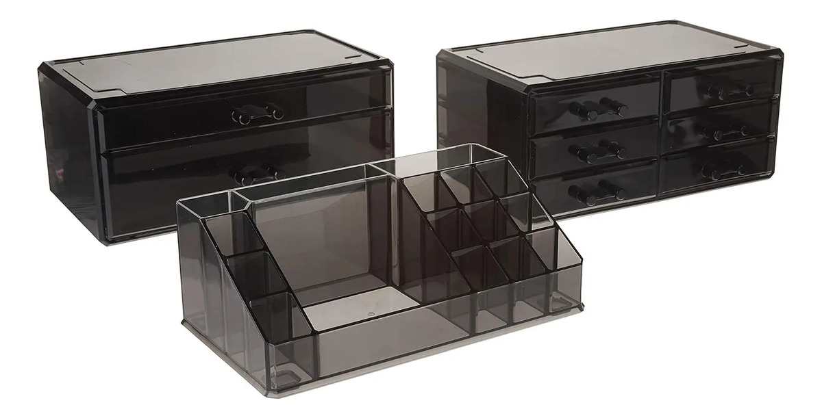 Organizador De Maquillaje Con 8 Cajones Negro - Image 3