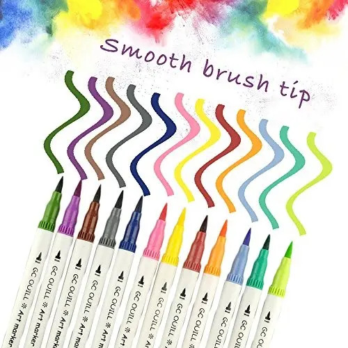 Gc 100 Dual Tip Brush Pen Marker Set Puntas De Cepillo Flexi - Image 3