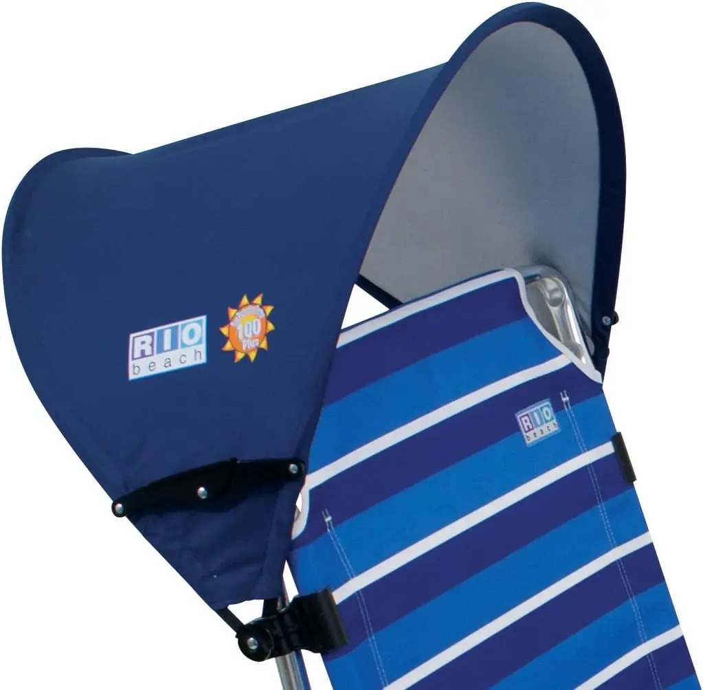 Sombra Para Silla De Playa 2.44m Azul Marino Rio Beach