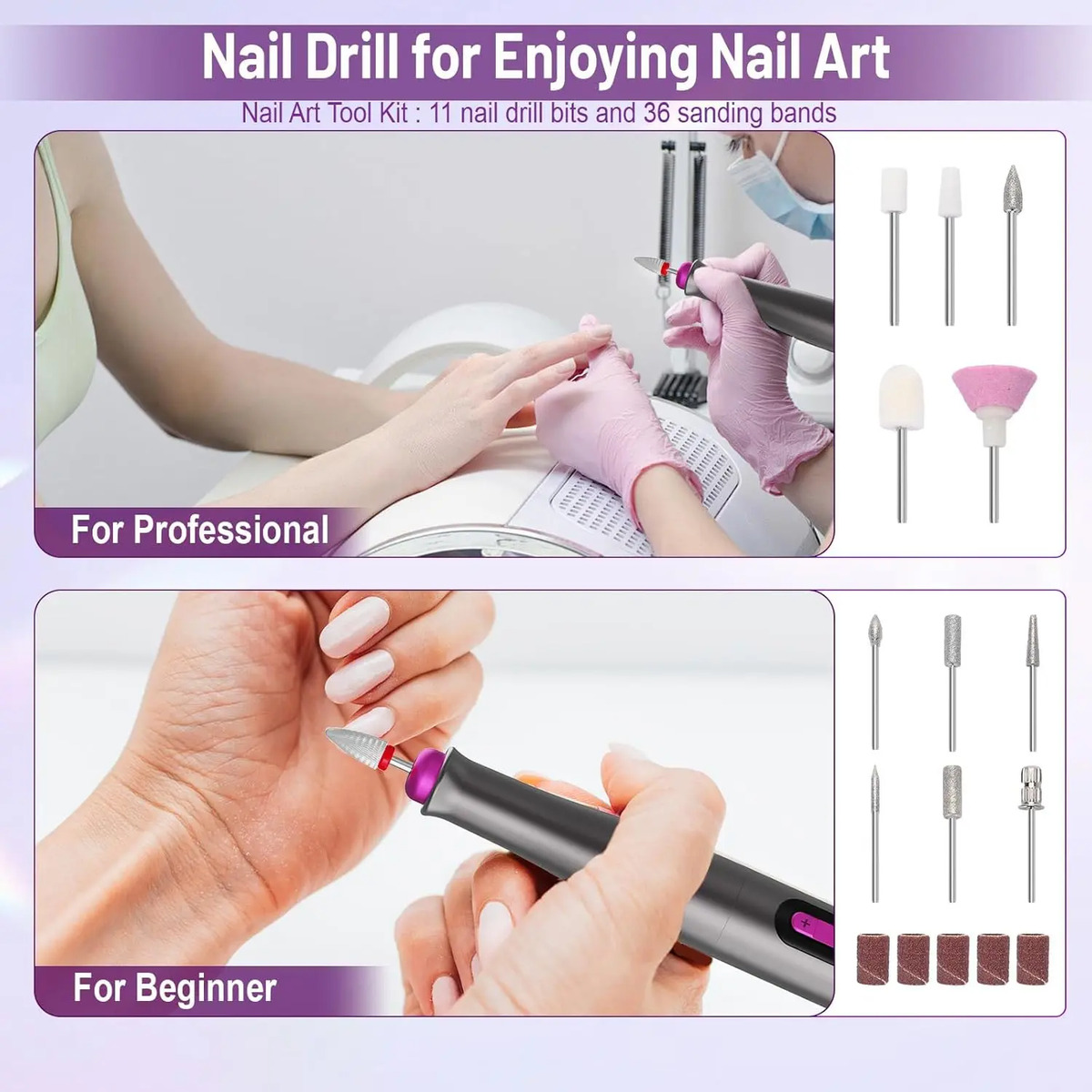 Kit Uñas Eléctrico Portátil Para Manicura - Image 7