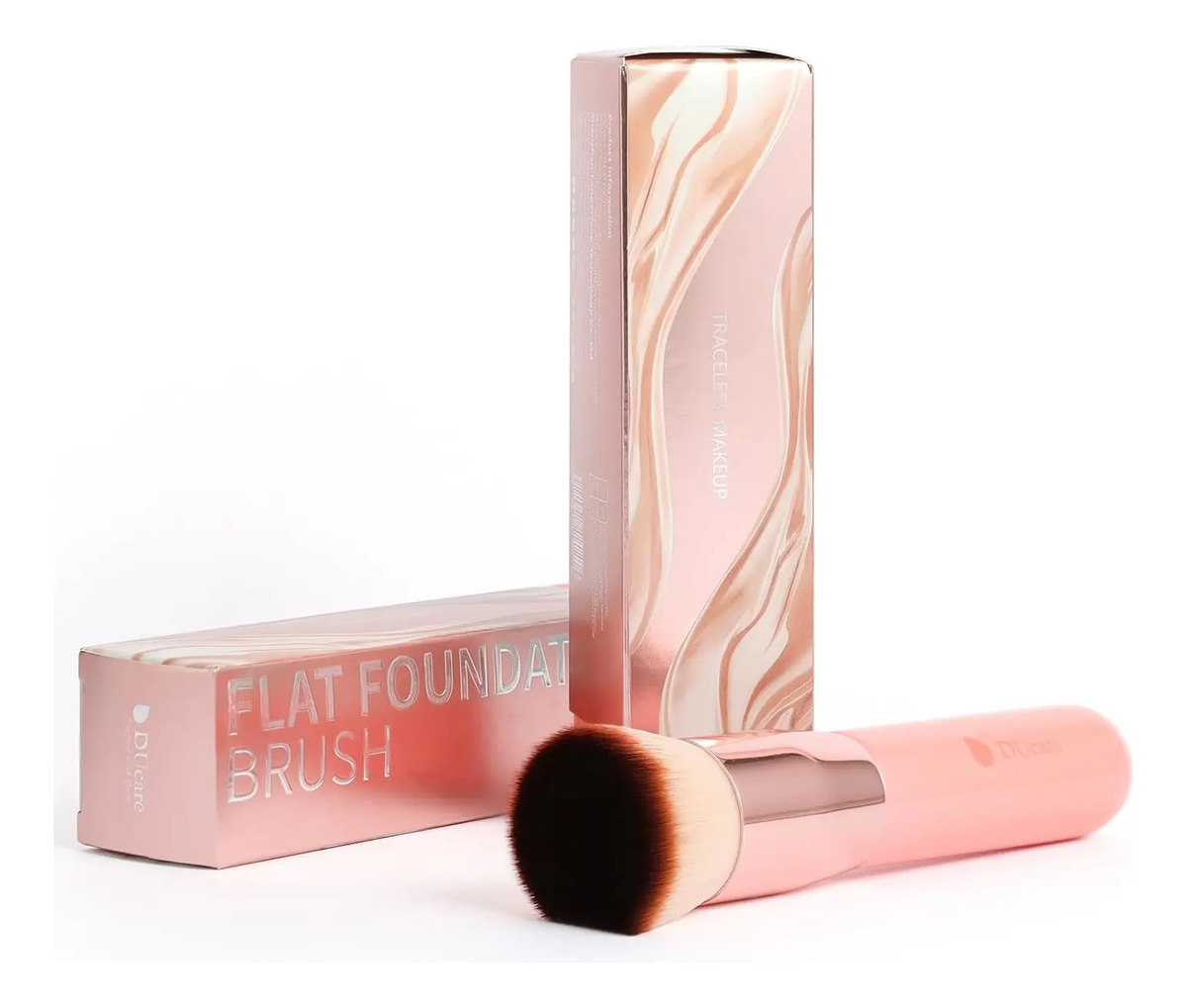 Brochas Kabuki Grande Para Maquillaje Líquido De 12 Cm Rosa Rosa - Image 9