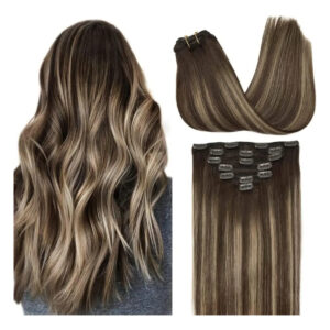 Cabello Humano Remy 30 Cm Marrón Marrón