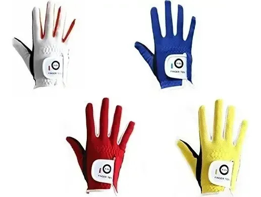 Dedo Ten Niños Dura Feel Blanco Azul Rojo Amarillo Guantes D