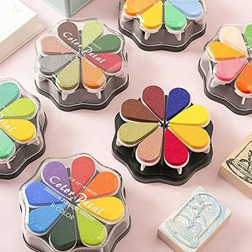 Tintas En Forma De Gota De Agua Con 8 Colores Navideños - Image 7