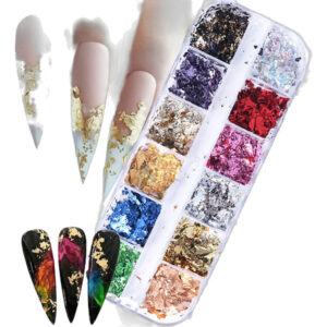 Decoracion Manicura Holográficas De Colores Finas Para Decor