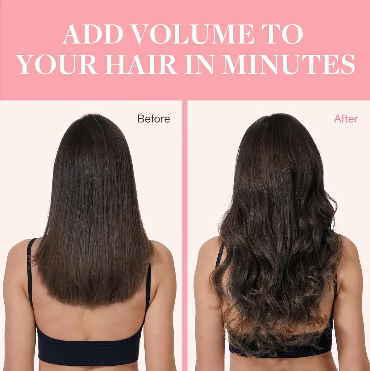 Cabello Humano Natural 40cm Marrón Marrón - Image 6
