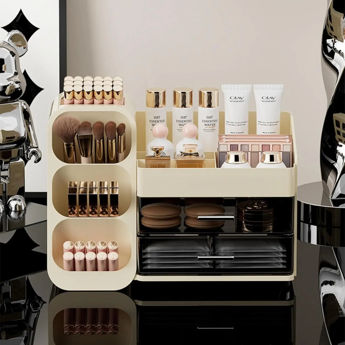 Organizador De Maquillaje Con Cajones Exhibidor De Cosmético - Image 7