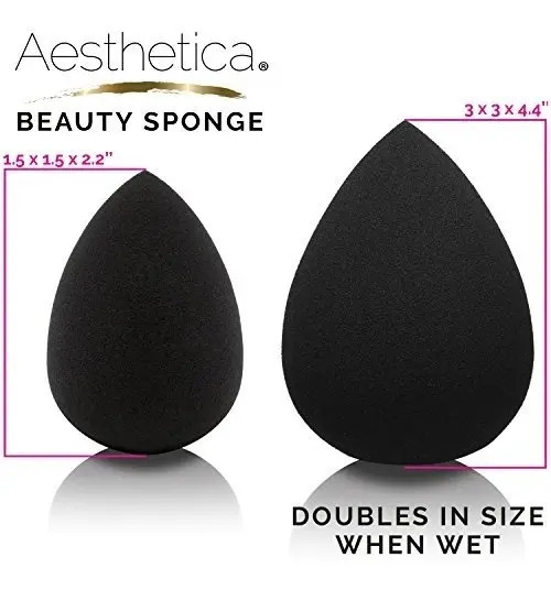 Aesthetica Cosmetics Beauty Esponja Blender - Esponja De Maq Negro - Image 3