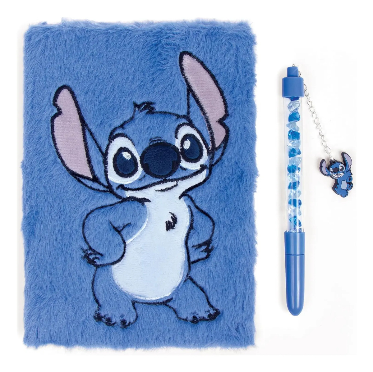 Diario Stitch Con 192 Páginas, Pluma Y Cubierta De Peluche - Image 3