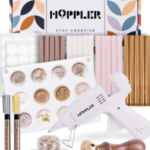 Kit De Sellado De Cera Premium Con 12 Moldes Y Accesorios