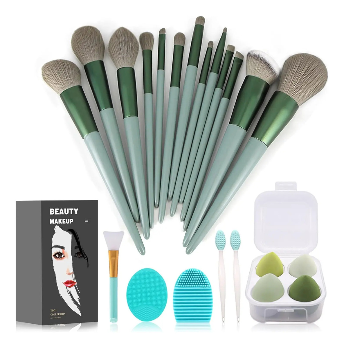 Kit De Brochas De Maquillaje De 22 Piezas, Tamaño Grande, In