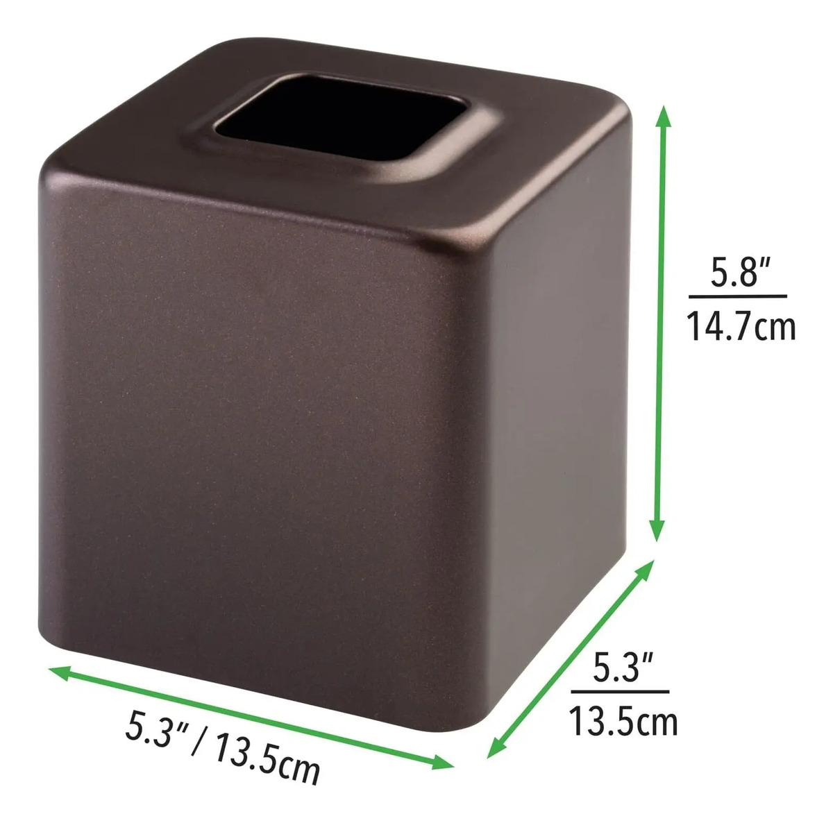 Tapa Para Caja Pañuelos Mdesign Baño 2 Unidades Bronce - Image 3
