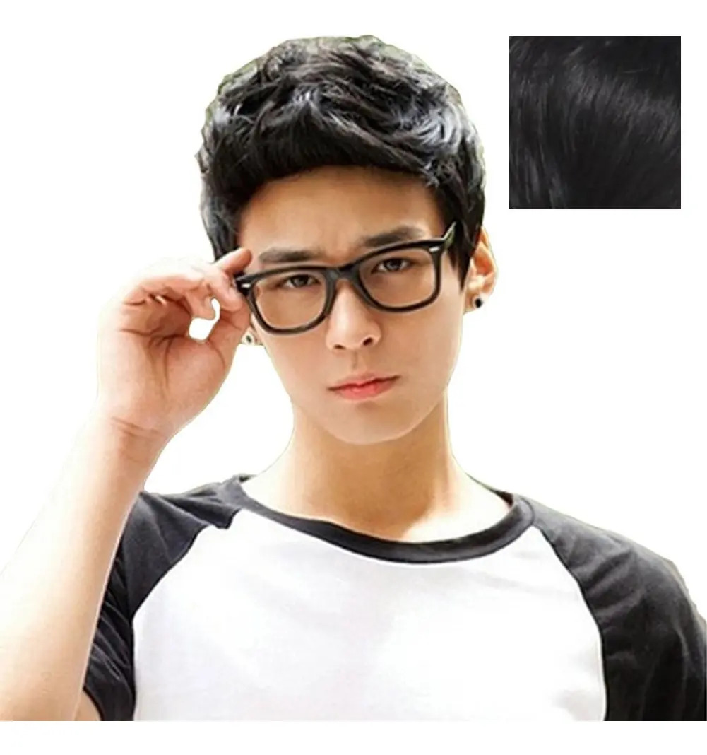 Peluca De Pelo Corto Para Hombres Y Niños Cambiar Peinado