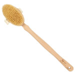 Cepillo De Cerdas Naturales Con Mango Desmontable Para Exfol