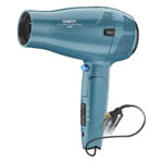 Secador Pelo Iónico Mango Plegable 1875w Azul Blanco