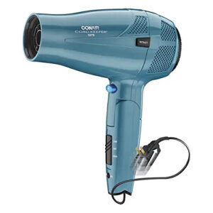 Secador Pelo Iónico Mango Plegable 1875w Azul Blanco