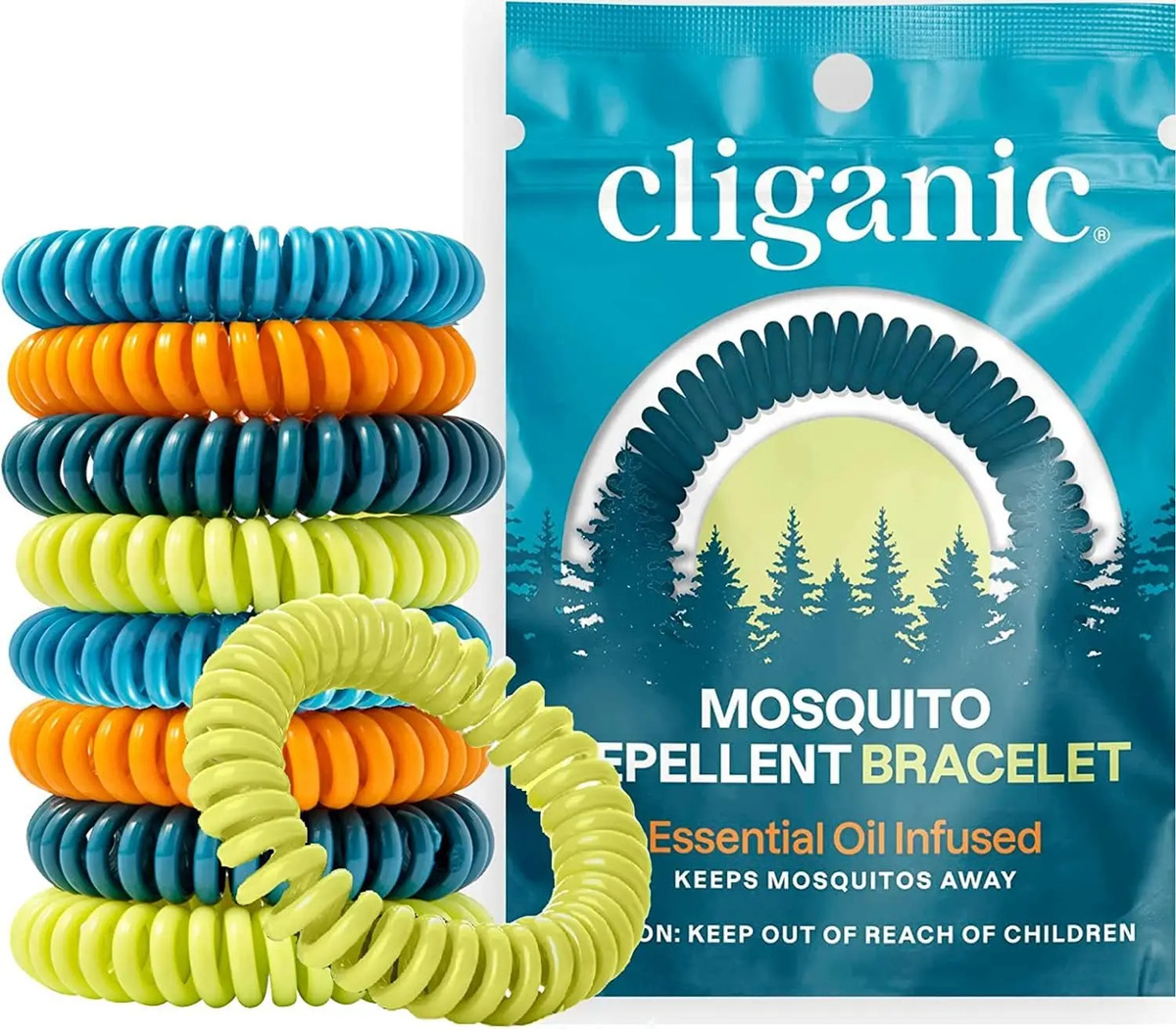 Pulseras Repelentes Mosquitos, 50 Unidades Envueltas