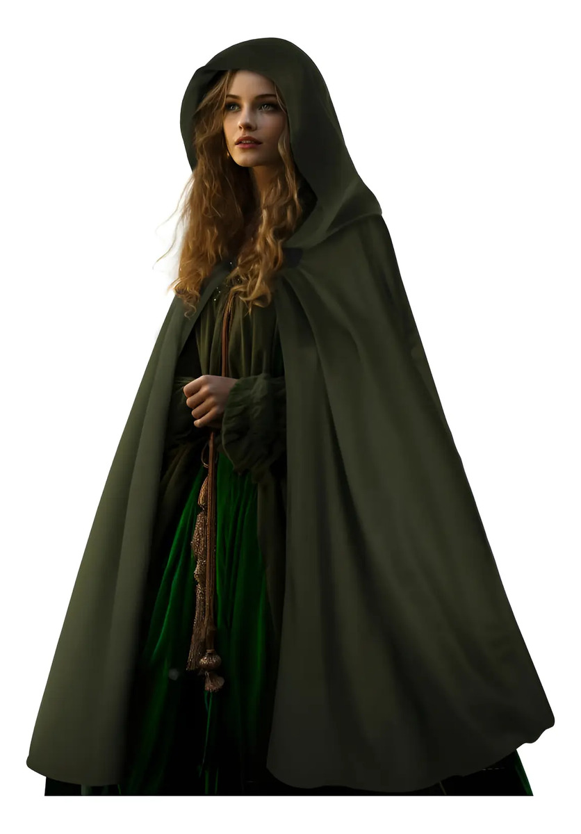 Capa De Capucha Renacentista Para Hombre Y Mujer Cosplay