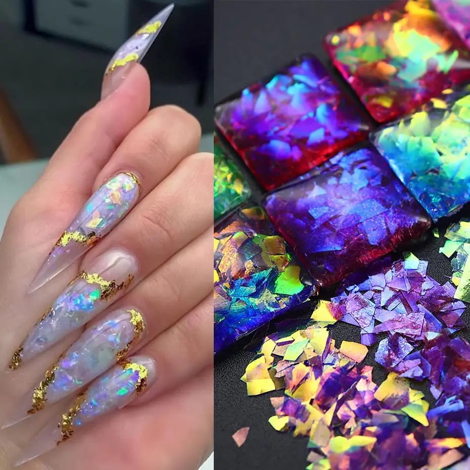 Gliter Iridiscente Para Arte De Uñas, Decoraciones Para Mani - Image 3