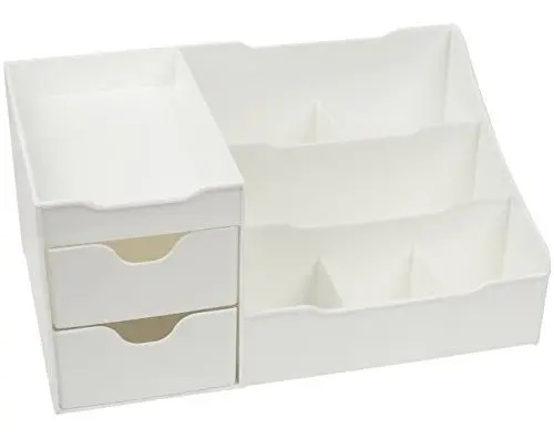 Mantello Maquillaje Vanity Organizador Blanco Con 9 Comparti - Image 5