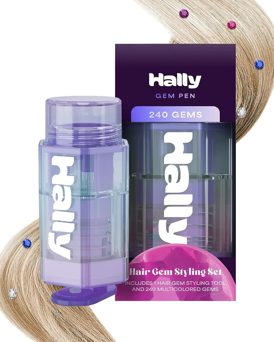 Aplicador De Joyas Para Cabello Hally Con 240 Sellos Adhesiv