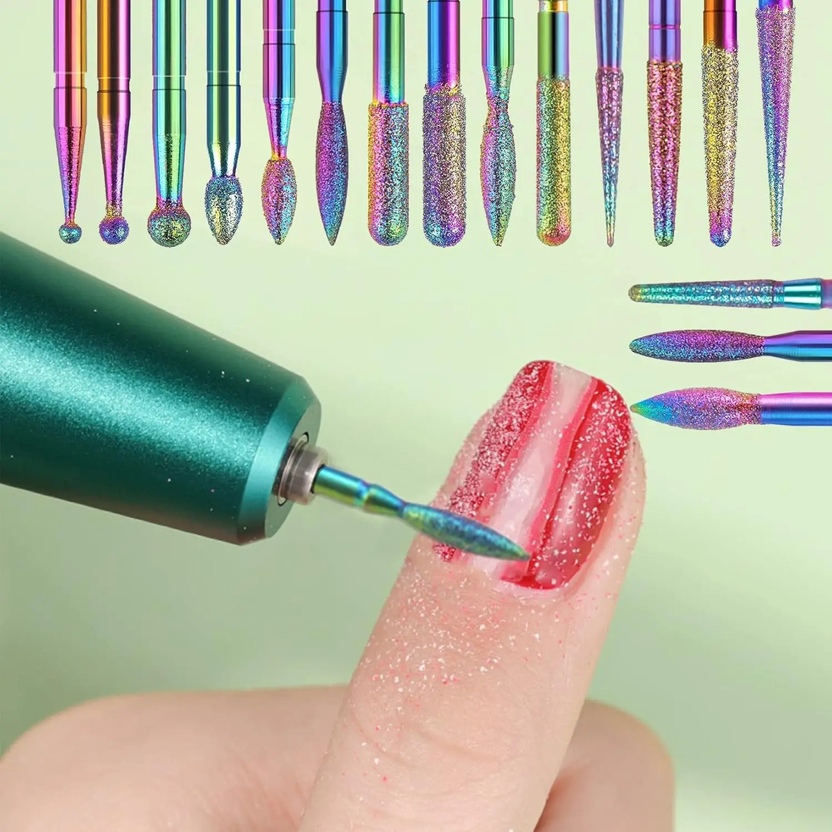Broca De Uñas De 30 Piezas Con Diamante Para Manicura Y Pedi - Image 2