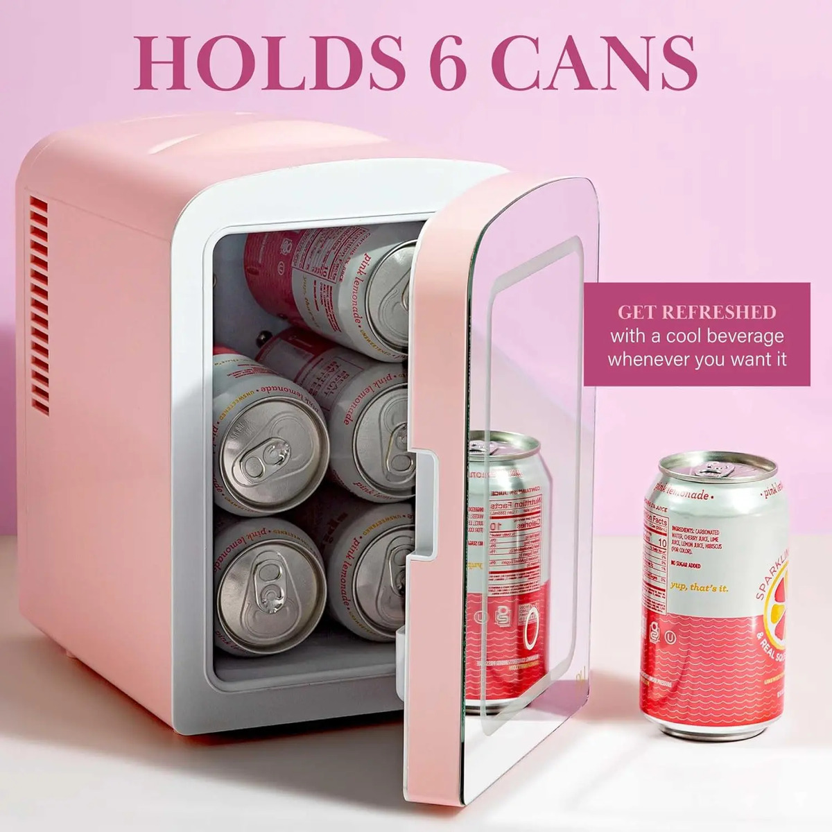 Mini Refrigerador Para Maquillaje 4 Litros, Puerta Espejada - Image 9