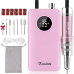 Kit Lima Uñas Profesional Inalámbrico Rosa